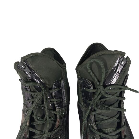 CONVERSE CHUCK TAYLOR ALL STAR! VAMO GREEN/BLACK ZIPPER FRONT SNEAKERS! SZ 11 - Picture 6 of 11